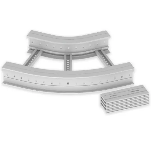 CURVA PLANA DE 45º 135x500 R300 U23X GRIS RAL7035 Precio De Fábrica
