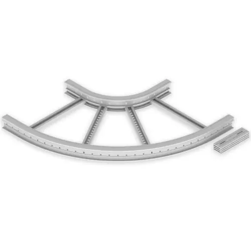 CURVA PLANA DE 90º 85x600 R300 U23X GRIS RAL7035 Marca Reconocida