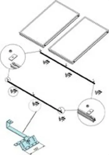 SOPORTE TEJA BAJA CON RASTREL 2 CAPTADORES Comprar En Línea