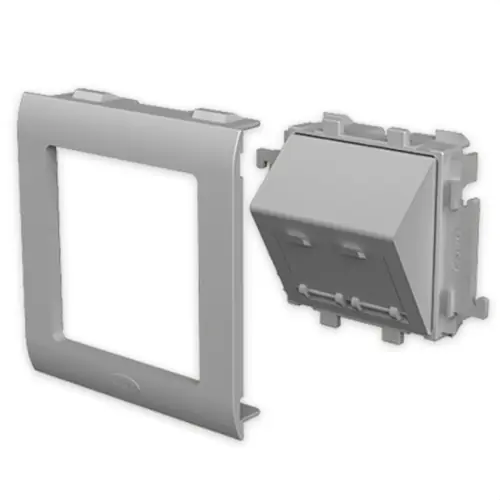 PLACA INCLINADA RJ45 80 U24X ALUMINIO Precio De Oferta
