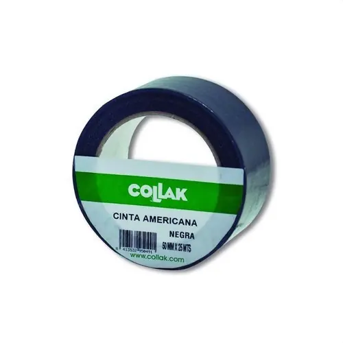 Barato CINTA AMERICANA NEGRO 25mx50mm