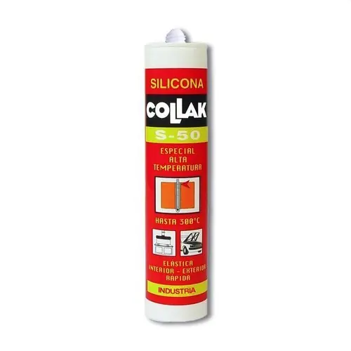 MASILLA Y SELLADOR ALTA TEMPERATURA S-50 NEGRO 280ml A Buen Precio