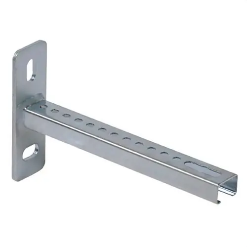 SOPORTE PERFIL 27x18x300mm PARA FIJACIÓN TUBOS Y BANDEJAS ACERO CINCADO Disponible Ahora