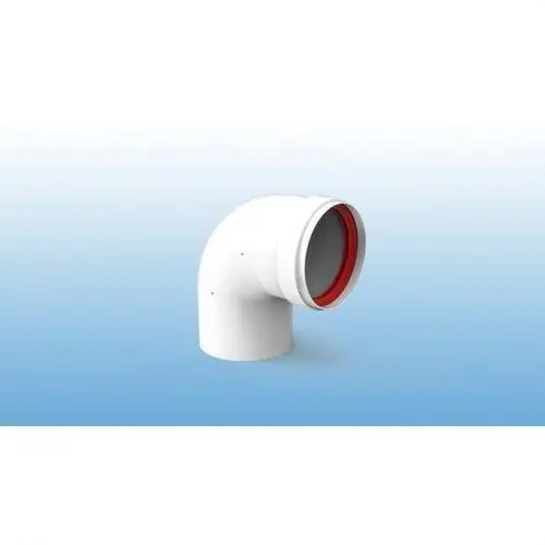 CODO CHIMENEA 90º M-H DIÁMETRO 80mm ALUMINIO BLANCO Precio Bajo