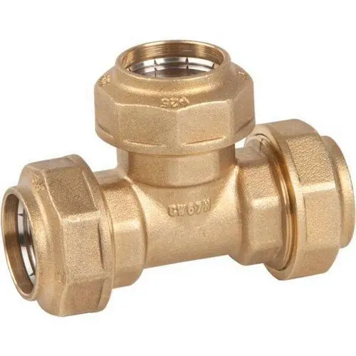 RÁCOR T TRIPLE ACOPLAMIENTO 1"x32 PN16 LATÓN Súper Precio