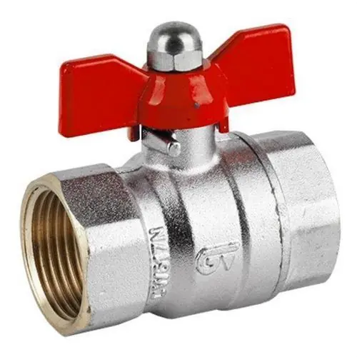 VÁLVULA ESFERA H-H 3/4" PRESTIGE PN25/16 ROJO Ordena Ya