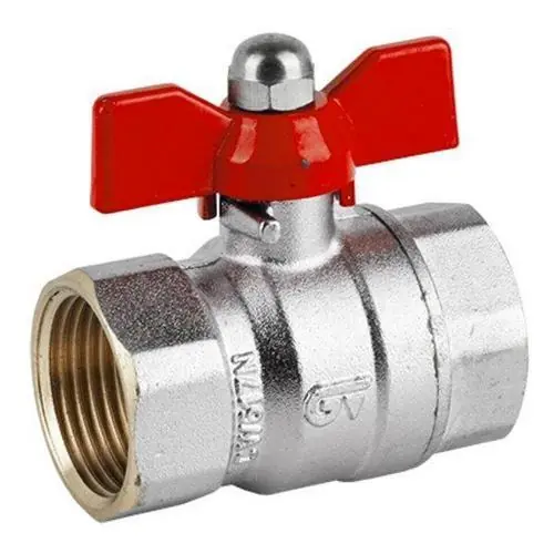 VÁLVULA ESFERA H-H 1" PRESTIGE PN25/16 ROJO Descuento