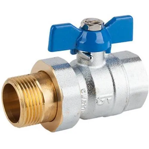 Liquidación VÁLVULA ESFERA M-H 3/4" PN-25 PALOMILLA CON RÁCOR