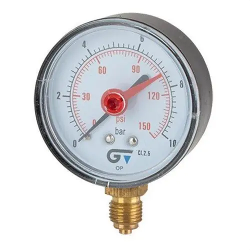 MANÓMETRO RADIAL 0-6 DIÁMETRO 63 INDICADOR ROJO Última Versión