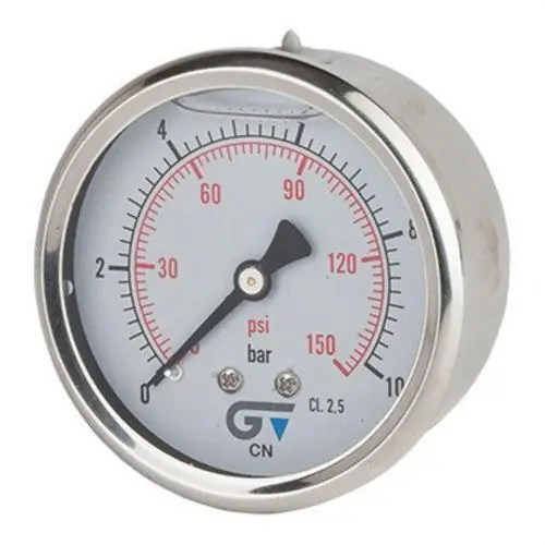 Oferta Especial MANÓMETRO POSTERIOR BSP DIÁMETRO 63 GLICERINA 0-25 INOXIDABLE