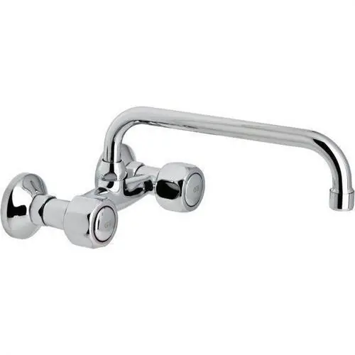 No Te Lo Pierdas GRUPO FREGADERO 150mm CAÑO ALTO TUBO 250mm GAMMA CROMO