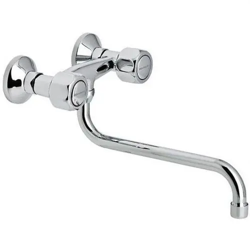 Disponible Ahora GRUPO FREGADERO 150mm CAÑO BAJO TUBO 250mm GAMMA CROMO