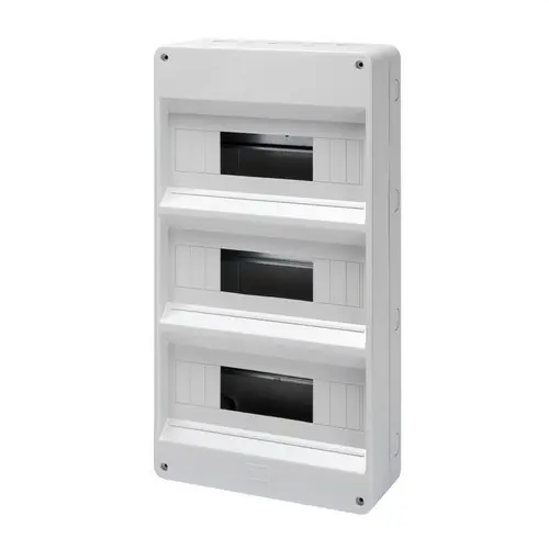 Rebajas CAJA PROTG.S/PTA.PDS.AGUJ.TROQ.36+3(12X3)MOD.PREPARADA P/ALOJAR REGL.IP40