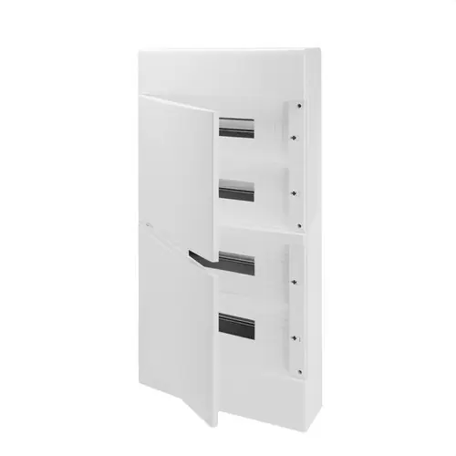 Marca Reconocida CAJA DEC.PDS.LISAS 72(18x4)MOD.PTA.CIEGA P/ALOJAR REGL.IP40