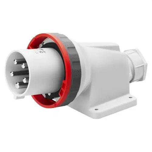 CLAVIJA FIJA DE PARED 90° 3P+N+T 63A 380-415V 50-60Hz 6h ROJO IP67 Venta Final