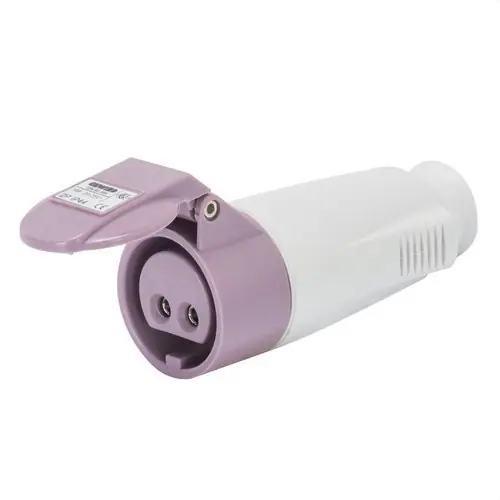 BASE MÓVIL RECTA CONEXIONADO DE TORNILLO 2P 16A 20-25V 50-60Hz VIOLETA IP44 Precio Rebajado