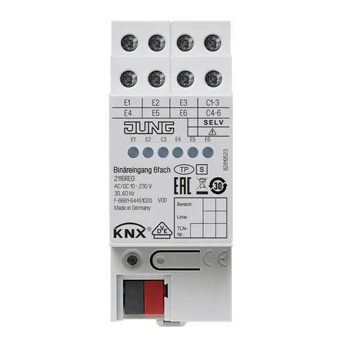 ENTRADA BINARIA KNX 6 CANALES 10-230V Súper Precio