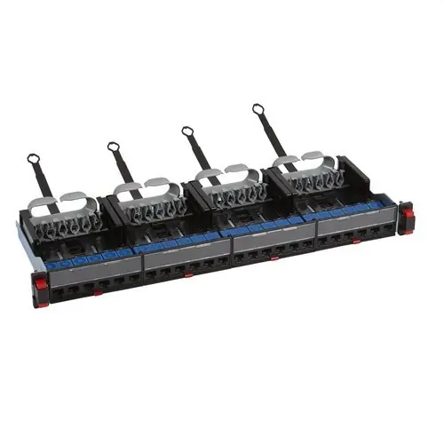 PANEL DE CONEXIÓN RECTO EQUIPADO CON 24 CONECTORES RJ45 LCS³ CAT, 6 UTP, 1U Solo Hoy