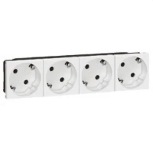 Barato TOMA 4x2P + TT LATERAL BLANCO MOSAIC-II