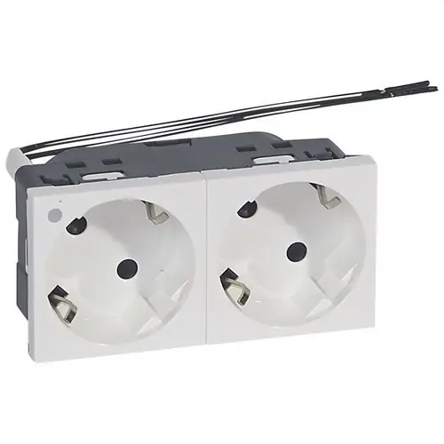Venta Final TOMA 2x2P + TT LATERAL CON INDICADOR MOSAIC-II BLANCO
