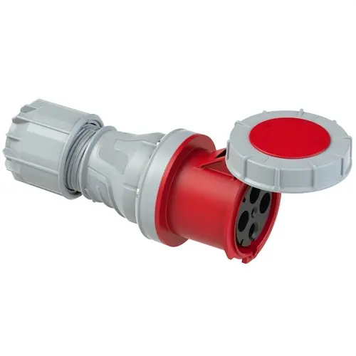 BASE AÉREA ESTANCA IP67 3 POLOS + TIERRA 380V 125A 6h DE COLOR ROJO Popular