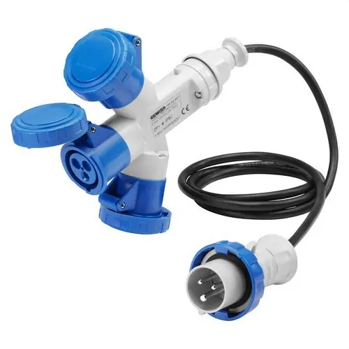Liquidación MULTIPLICADOR MOV.ETCO.3 SAL.2P+T CBL.2m 16A 230V 50-50Hz 6h AZ IP67