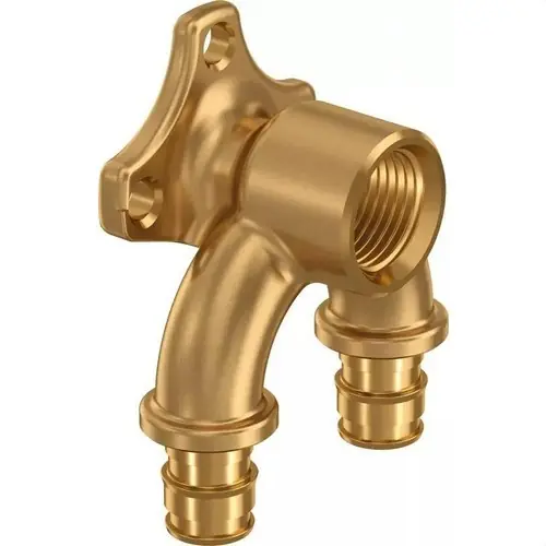 CODO BASE FIJACIÓN EN U HEMBRA 16x1/2"x16 EN LATÓN Últimas Unidades