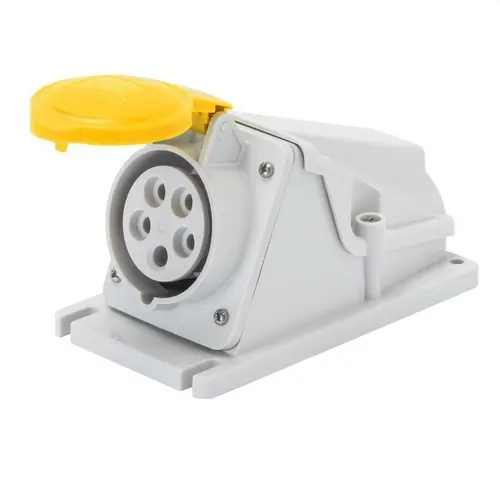 Envío Inmediato BASE FJA.PARED 90° CONEXIONADO TORN.2P+T 32A 100-130V 50-60Hz 4h AM.IP44