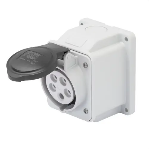 BASE FJA.PARED 10° IP44 3P+N+T 32A 480-500V 50-60Hz 7h CONEXIONADO TORN.NG Precio De Oferta