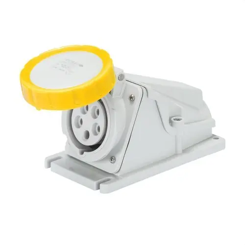 Solo Por Tiempo Limitado BASE FJA.PARED 90° CONEXIONADO TORN.2P+T 32A 100-130V 50-60Hz 4h AM.IP67