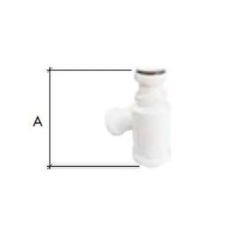 Precio Económico SIFÓN BOTELLA C-26 SALIDA INCLINADA DIÁMETRO 1.1/2" 40 CON RACORD Y TUERCA LOCA