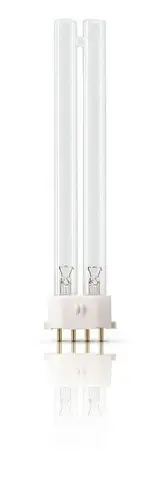 LÁMPARA GERMICIDA BAJA PRESIÓN TUV PL-S 9W/4 POLOS Entrega Rápida