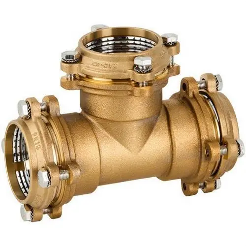 RÁCOR T TRIPLE ACOPLAMIENTO BRIDA 3"x90 LATÓN A Buen Precio