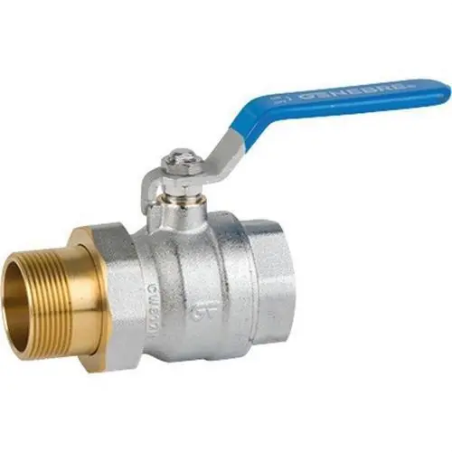 VÁLVULA ESFERA CON RÁCOR 2 PIEZAS ROSCA GAS M-H 1.1/2" Precio De Oferta