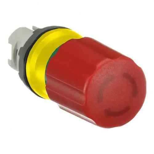 PULSADOR EMERGENCIA 30mm MPET3-10R REARME GIRO ROJO Barato