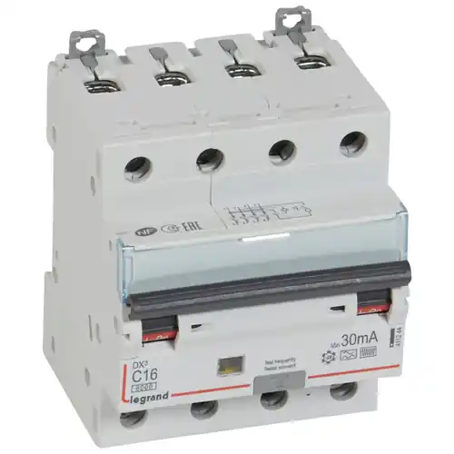 Certificado MAGNETOTÉRMICO DIFERENCIAL DX3 4P 30mA C16 TIPO-F