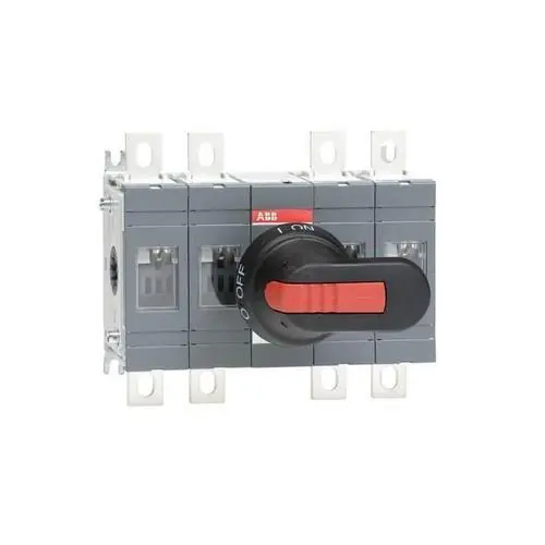 SECCIONADOR OT 200E22-P 4P PARA MANDO PLÁSTICO NEGRO Precio Económico