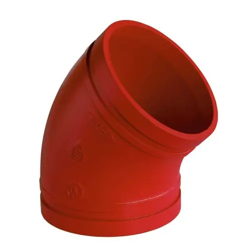 CODO 45° FIGURA 120 DN200 PINTURA ROJA Precio De Fábrica