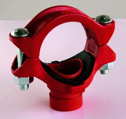 Oferta Especial DERIVACIÓN SIMPLE RANURADA DS2 DN65x25 76,1x33,4 ROJO
