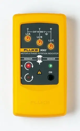 COMPROBADOR ROTATIVO FASE + GIRO MOTOR FLUKE-9062 Última Versión
