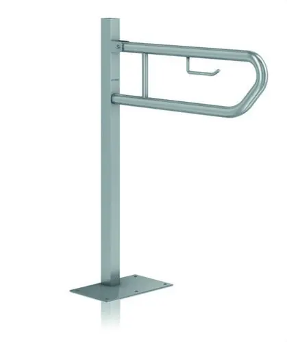 BARRA ABATIBLE 800mm COLUMNA ACERO BLANCO Precio De Oferta