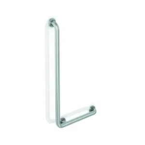 BARRA 90° PARED DERECHA ACERO BLANCO Novedad