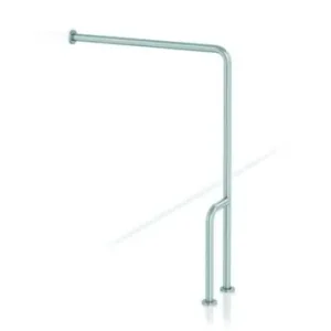 Solo Hoy BARRA 90° PARED A SUELO IZQUIERDA INOXIDABLE SATINADO