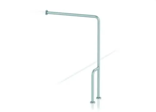 Solo Hoy BARRA 90° PARED A SUELO IZQUIERDA INOXIDABLE SATINADO