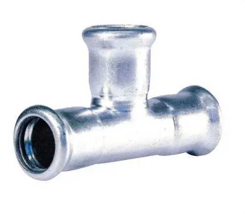 Promoción TE REDUCIDA DIÁMETRO 15x22x15mm ACERO AL CARBONO