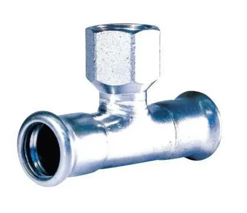 TE ROSCADA DIÁMETRO 22x1/2x22mm ACERO AL CARBONO Promoción Exclusiva