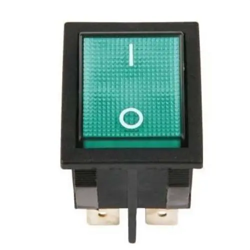 Económico INTERRUPTOR BIPOLAR TECLA LUMINOSA VERDE FLUORESCENTE