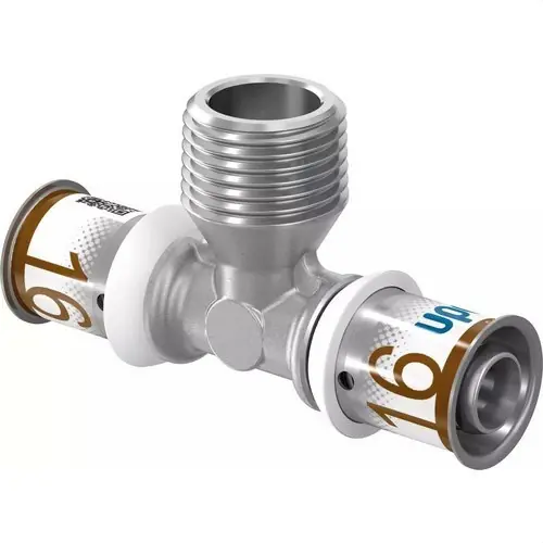 Precio Reducido TE ROSCA MACHO 16-R1/2"MT-16 UPONOR S-PRESS PLUS