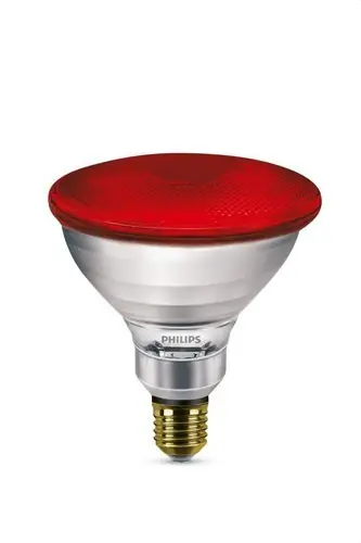 Promoción LÁMPARA INFRARROJOS 100W E27 240V PAR38 ROJO