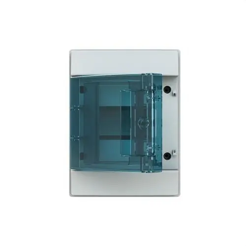 Oferta Flash CAJA DE DISTRIBUCIÓN CON 4 MÓDULOS MISTRAL65 1 FILA PUERTA TRANSPARENTE